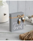 Mini Wood Block – “You Are Loved” 🤍