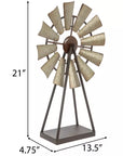 Windmill Metal Decor