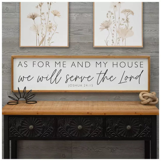 Joshua 24:15 Wood Wall Art