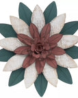 Layered Flower Metal Wall Decor