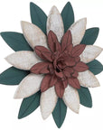 Layered Flower Metal Wall Decor