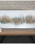 Gold & Blue Modern Art Canvas Wall Decor