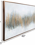Gold & Blue Modern Art Canvas Wall Decor