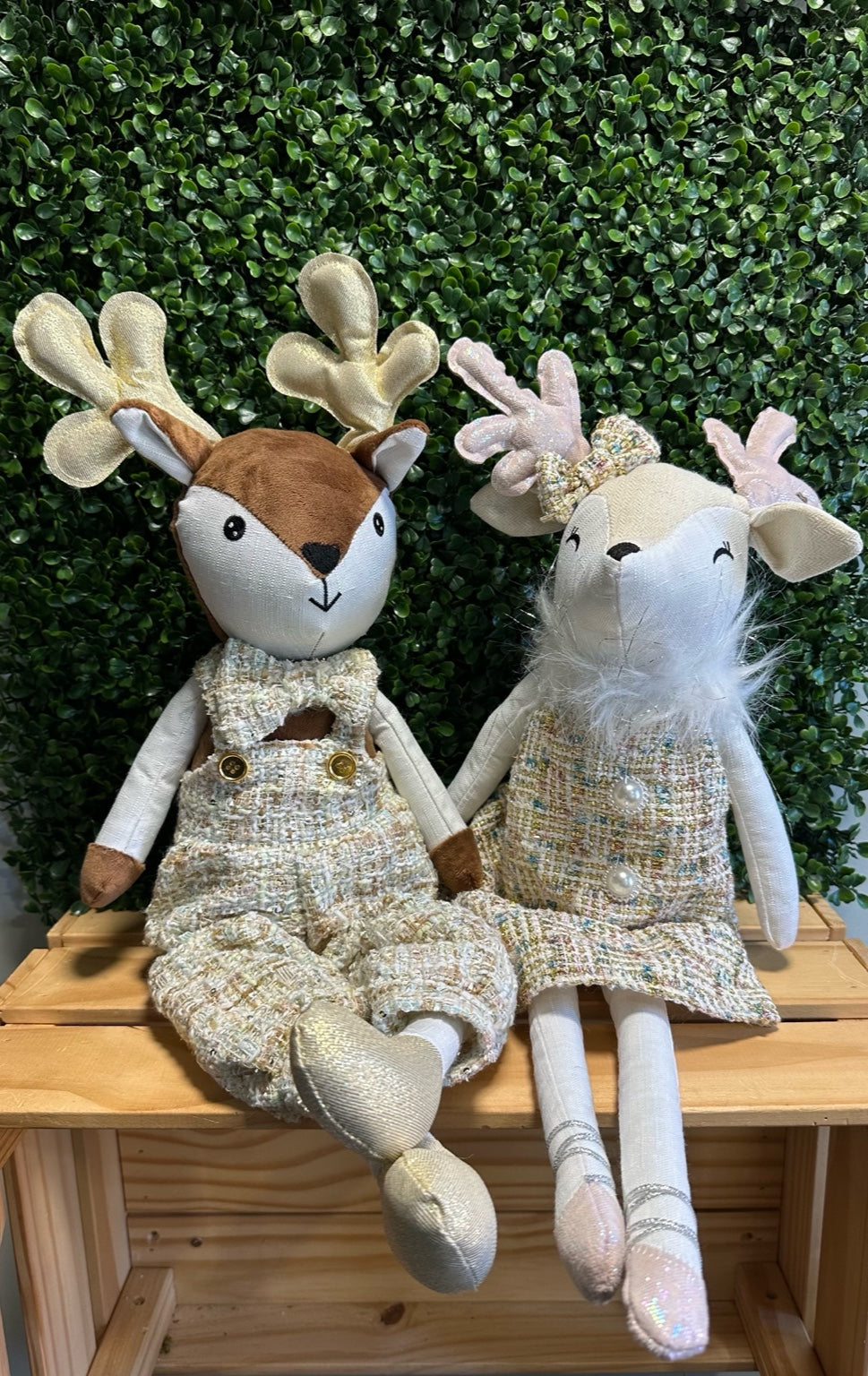 Plush Sitting Reindeer