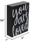 “You Are Loved” Mini Wooden Block Sign