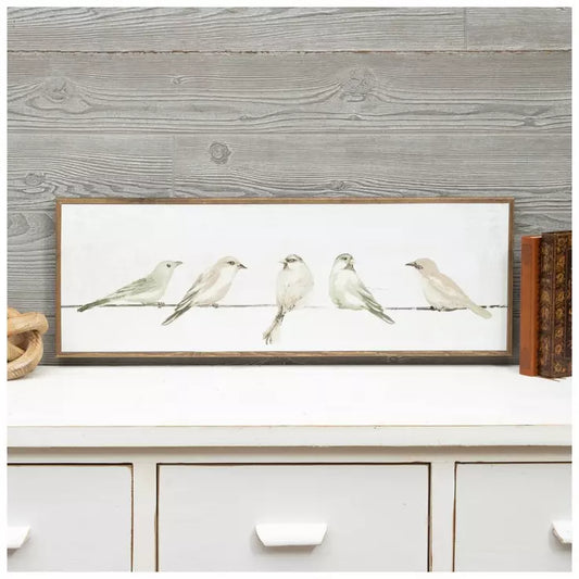 Birds On A Wire Wood Wall Art