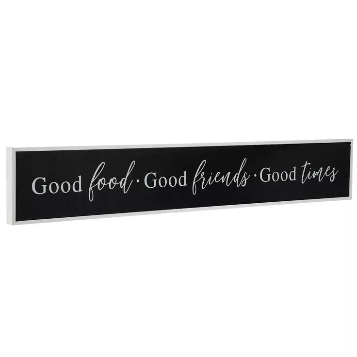 Good Food Good Friends Good Times Wall Decor