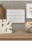 Psalm 93:4 Wood Decor