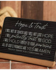 “Hope & Trust” Ceramic Plaque