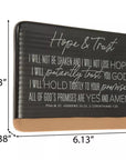 “Hope & Trust” Ceramic Plaque