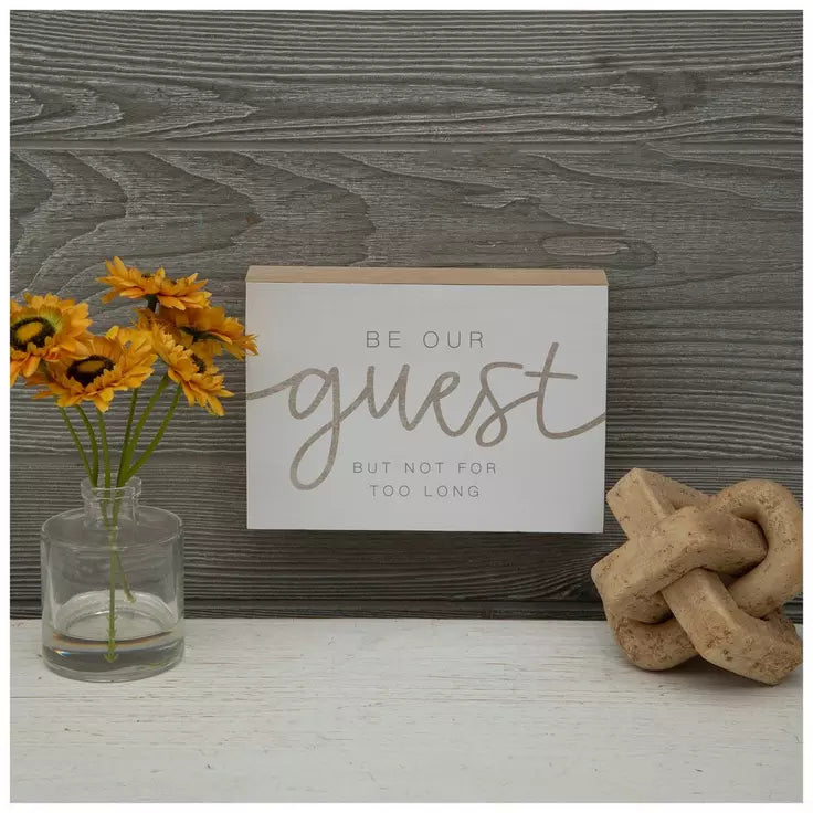 Be Our Guest Wood Decor