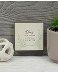 “Bless Our Home and All Who Enter” Mini Wooden Block Sign