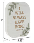 Psalm 71:14 Wood Decor