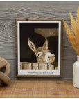 Woke Up Like This Donkey Wood Wall Decor