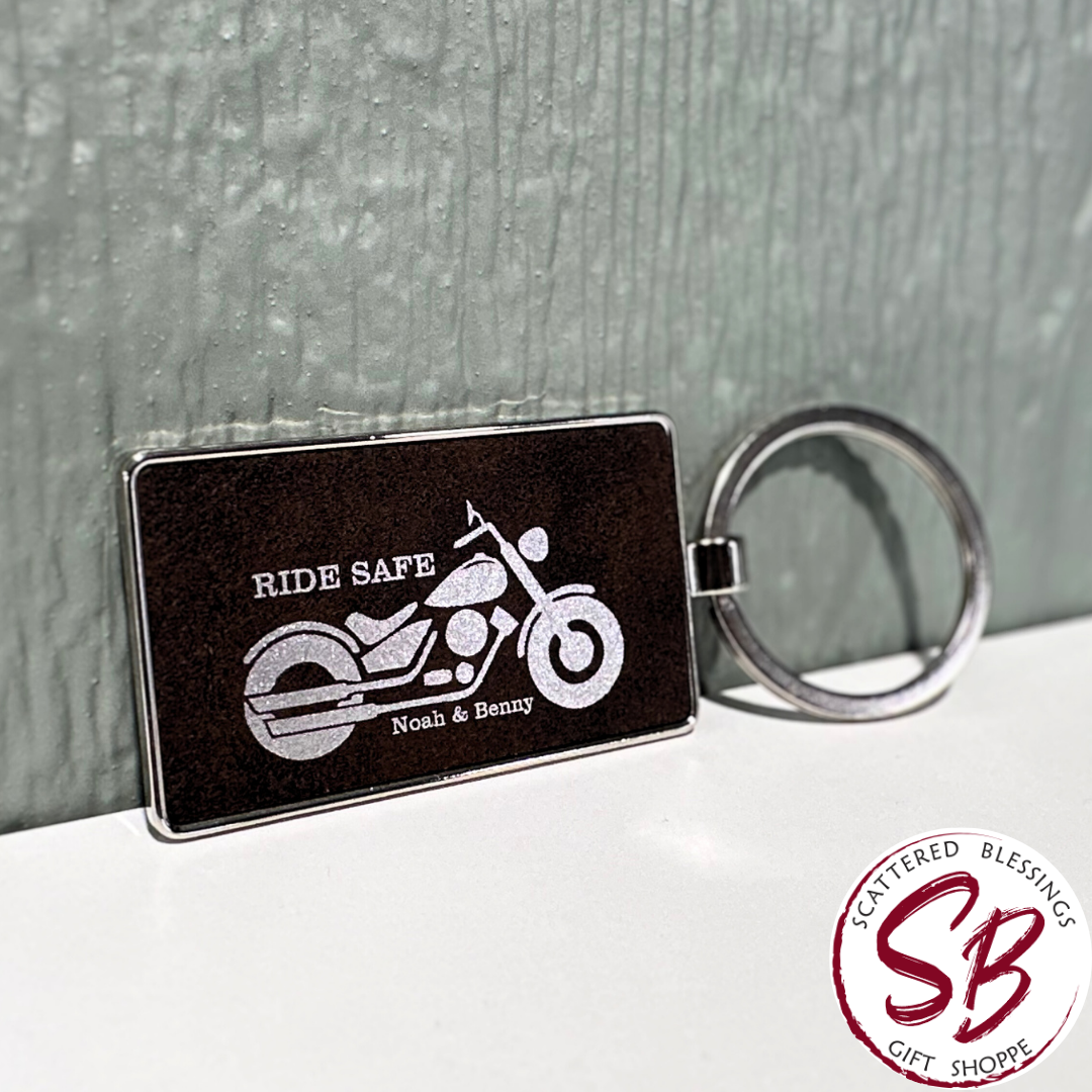 Metal Frame Leatherette Customizable Back Pack Tag/Keychains