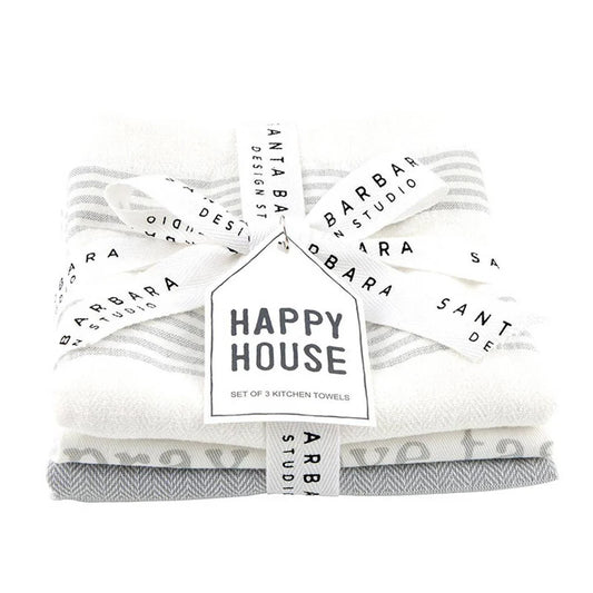 Happy House Dish Towel Set Of 3