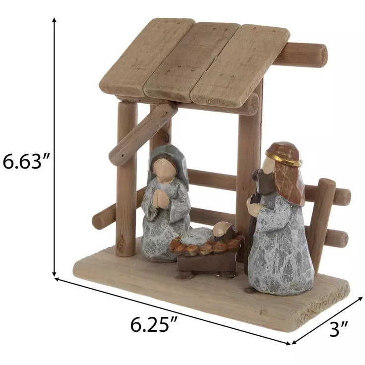Rustic Nativity Scene