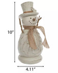 Rustic Snowman Figurine