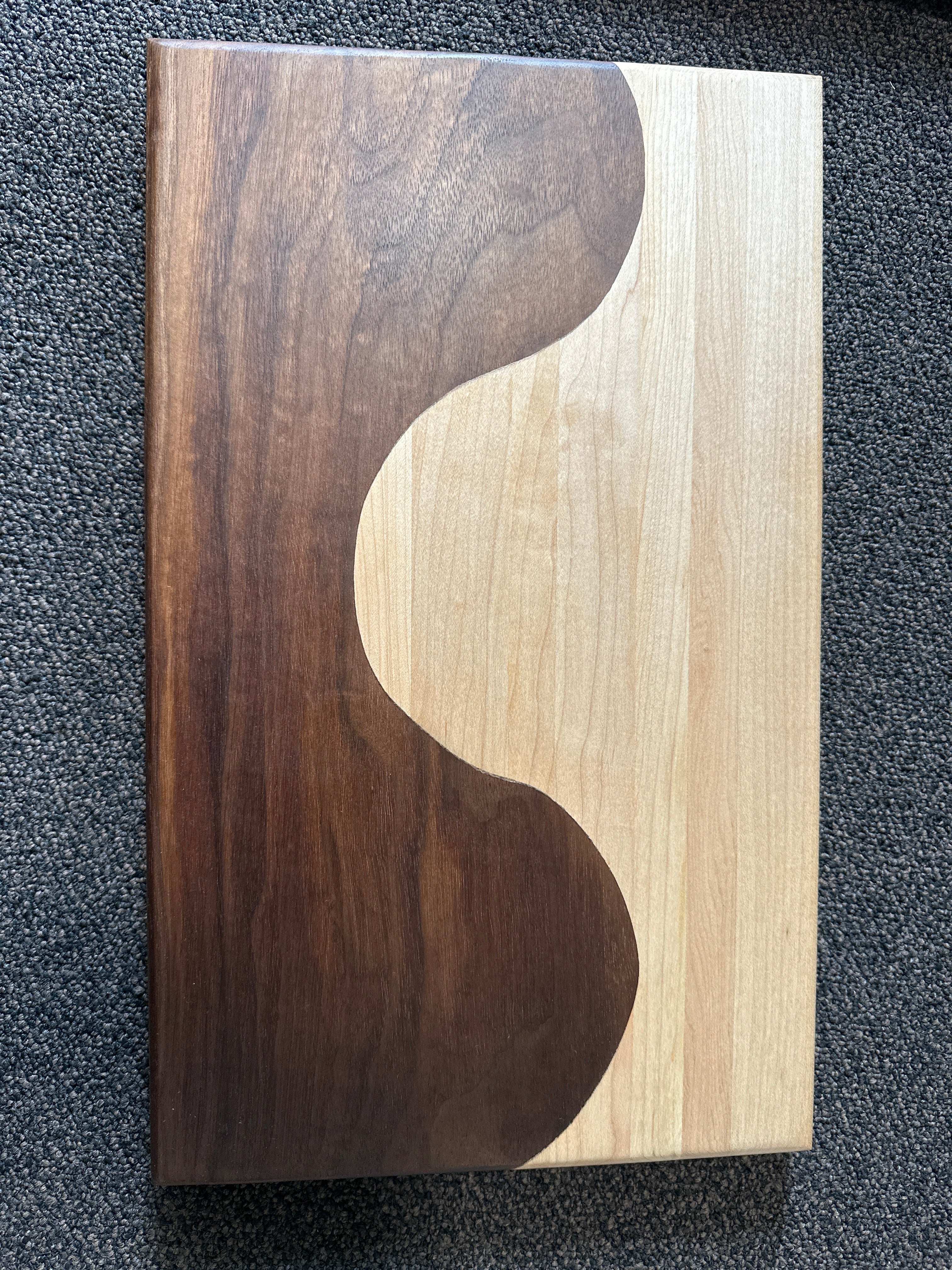 Two-Tone Maple & Walnut Charcuterie Board