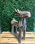 Driftwood Reindeer Sculpture