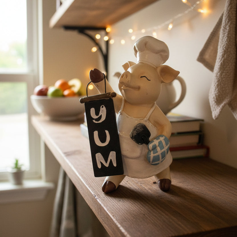 Pig Chef Figurine