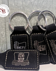 Leather Back Pack/Key Tag