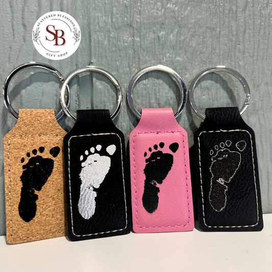 Leather Back Pack/Key Tag