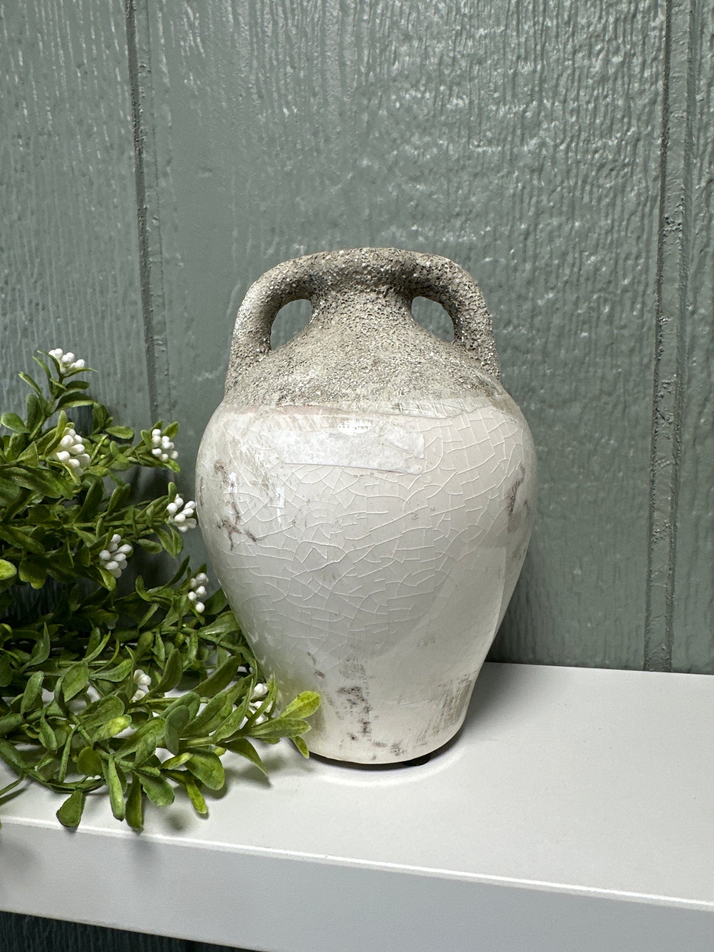 Small Black Ceramic Pitcher