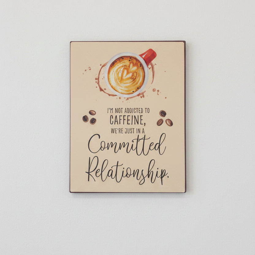 Coffee Phrases Metal Wall Art