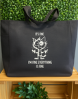 “I’m Fine” Humour Tote Bags