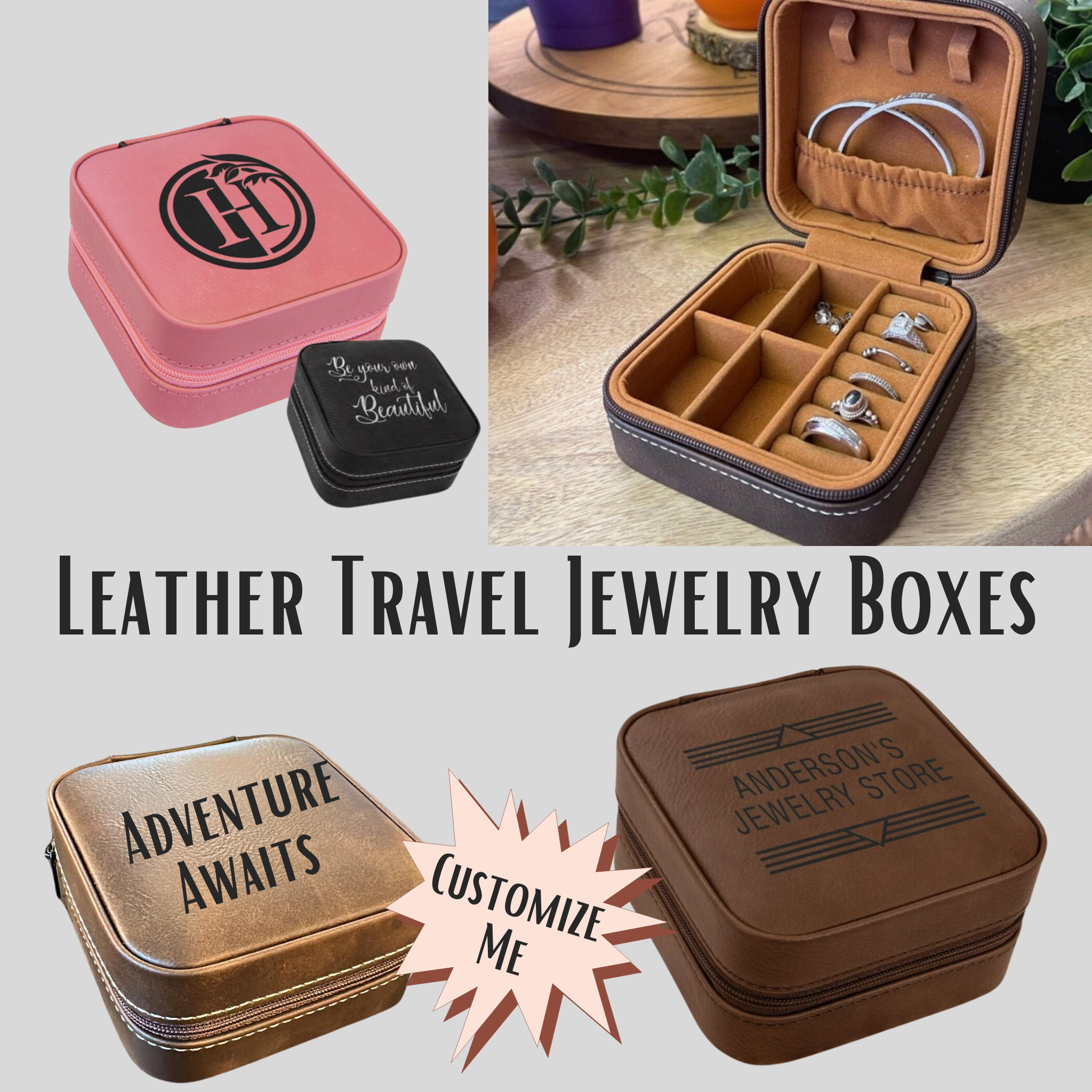 Travel Jewelry Case and Jewelry Organizer