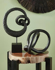 Hammered Iron Spiral Sculpture