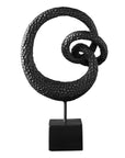 Hammered Iron Spiral Sculpture