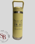 YETI 18oz Bottle with Color Match Straw Lid