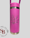 YETI 18oz Bottle with Color Match Straw Lid