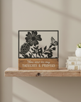 “You Are in My Thoughts & Prayers” Metal & Wood Table Décor