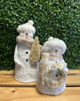 Ivory Snowman Decor