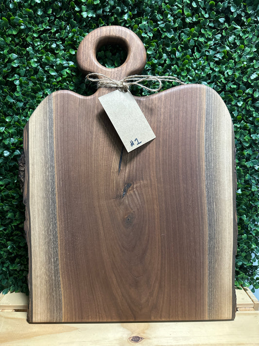 Black Walnut Charcuterie Boards with Resin & Natural Accents