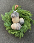 Cedar Evergreen Wreath – Faux Holiday Greenery