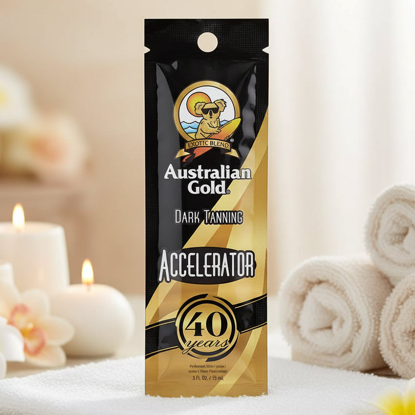 Australian Gold Dark Tanning Accelerator 40th Anniversary Packet