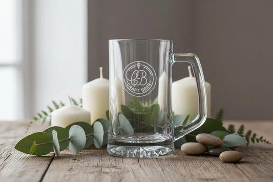 Personalized Glass Beer Mug