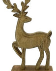 Wooden Reindeer Figurines