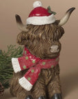 Christmas Highland Cow Figurines