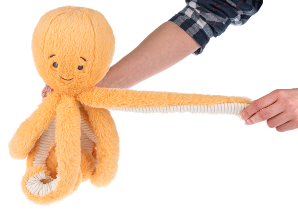Happy Hill Stretchy Octopus Plush – 16" Wide