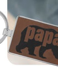 Metal Frame Leatherette Customizable Back Pack Tag/Keychains
