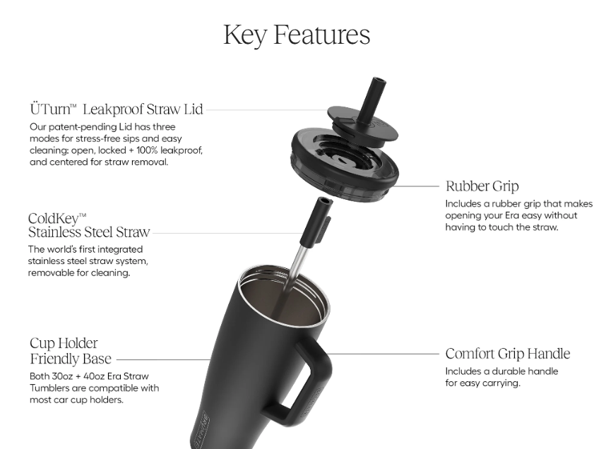 BruMate ERA 40oz Straw Tumbler