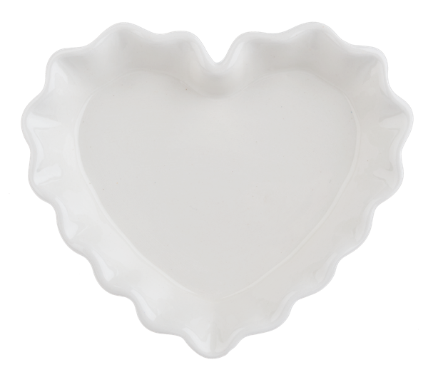 Ruffled Heart Trinket Dish