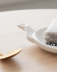 Tea Bag Holder & Teaspoon Set – Fun Phrases for Tea Lovers