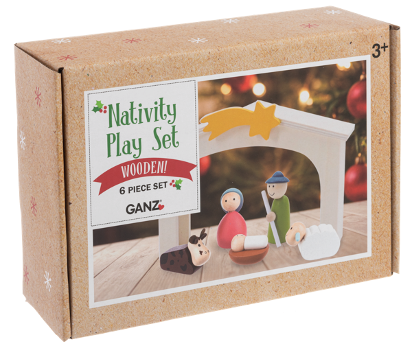 Wooden Nativity Play Set – 6 Piece Set