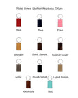 Metal Frame Leatherette Customizable Back Pack Tag/Keychains